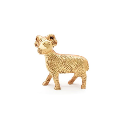 Brass Animal Sheep Sculpture Statue Handcrafted Decorative Showpiece Idol for Home, Office Decor (Size : 5.5cm | Weight : 132gm Approxe)