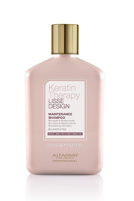 Alfaparf Milano Lisse Design Keratin Conditioner - Maintains and Enhances Keratin Smoothing Treatment - Anti-Frizz Hair Care Product - Paraffin and Sulfate Free Sp Luxeoil Keratin Protect - (250ml)