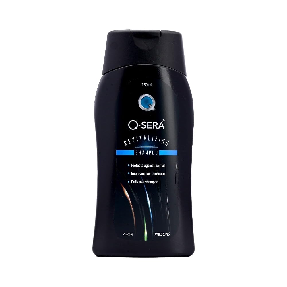 QSERA Revitalizing Shampoo | For Dry & Frizzy Hair | Makes healthy, smooth, and damage-free | Sulphate free | Paraben Free | Dermatologist Recommended | Strengthens the Hair | 150 ML