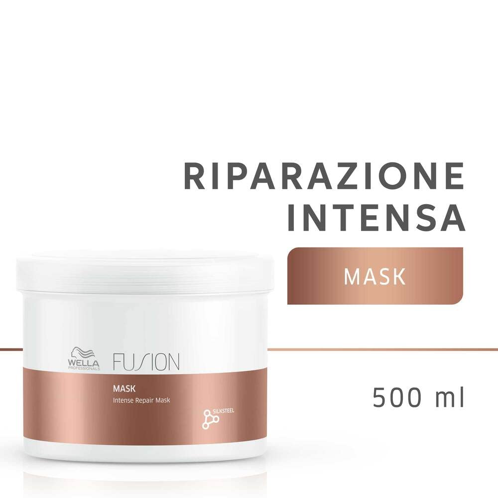 Wella Fusion Intense Repair Mask container with text on a white background