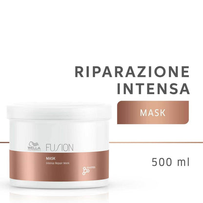 Wella Fusion Intense Repair Mask container with text on a white background