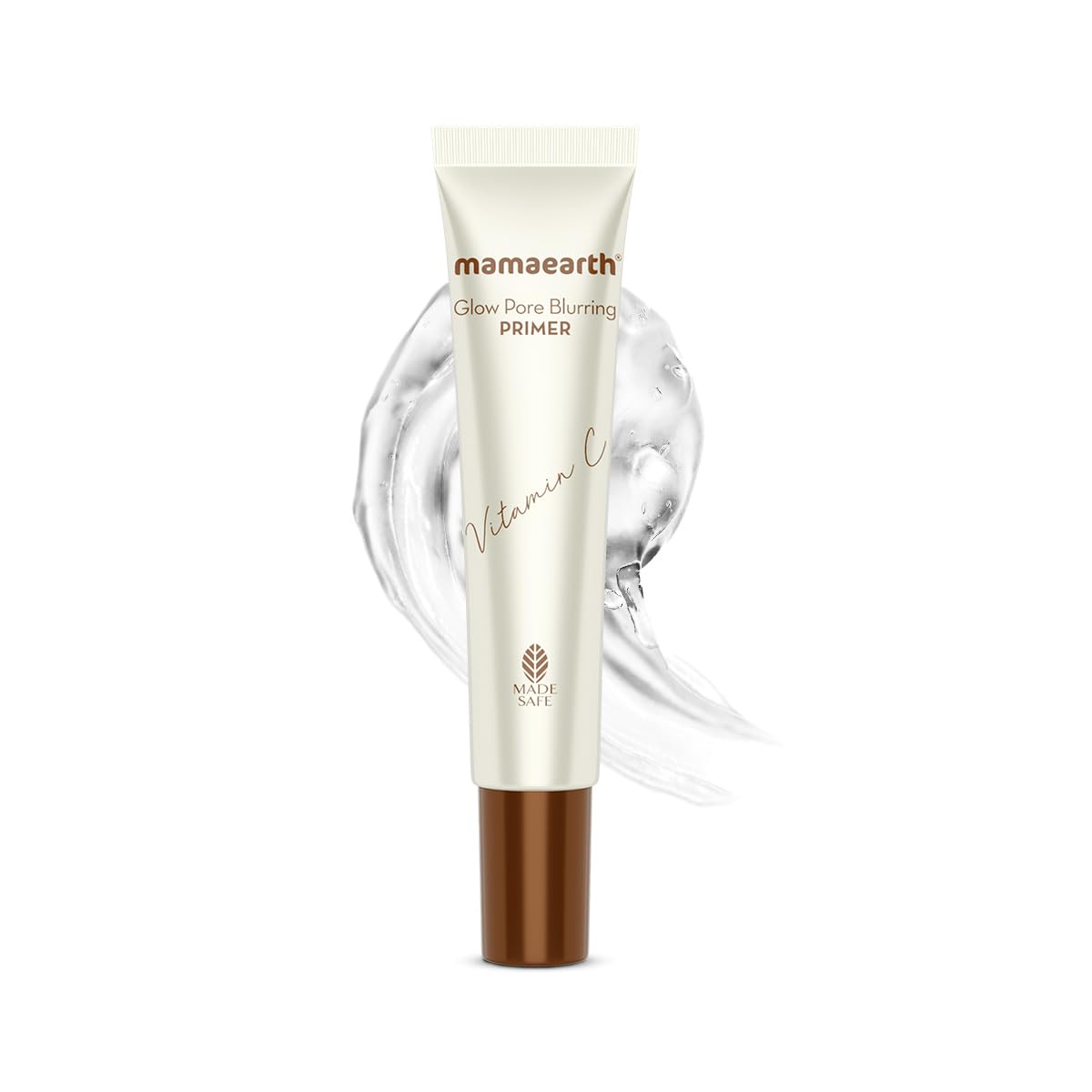Mamaearth Glow Pore Blurring Primer with Vitamin C & Turmeric - 25 g| Enhances Skin’s Glow | Blurs Pores | Helps Makeup Last Long | Lightweight & Non-Greasy
