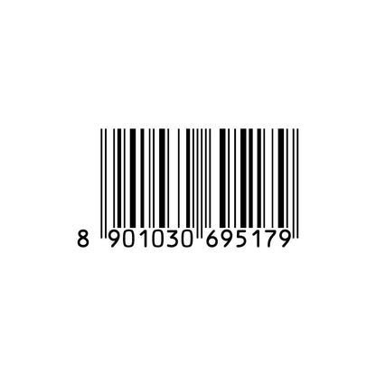 Barcode with a series of numbers on a white background