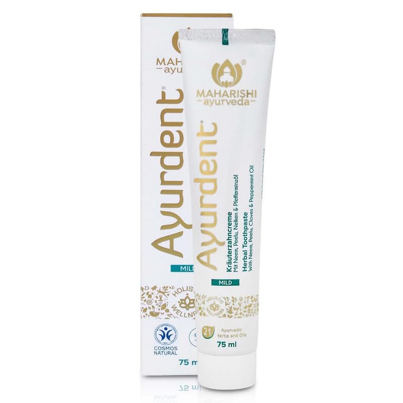 Zephivo Maharishi Ayurveda Ayurdent Toothpaste, Unique Saliva Balancing Formula, for Toothache, Bleeding Gums, Sensitivity, Cavities, Plaque & Bad breath, Non Foaming, No SLS & Fluoride
