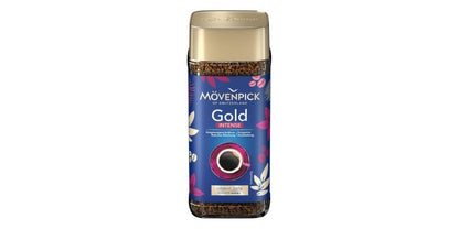 Movenpick Gold Intense Imported Instant Coffee - Classic Instant Powder, With Rich Aroma, Arabica & Robusta Blend, Strong Freeze Dried, Premium Pure Roasted, High Caffeine, Weight 100g