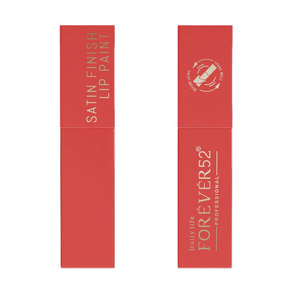 Daily Life Forever52 Satin Finish Lip Paint | Long-Lasting 16-Hour Wear | Moisturizing, Lightweight | Glossy, Smooth & Plump Lips (Tropical Pink 03, Pink 4g)