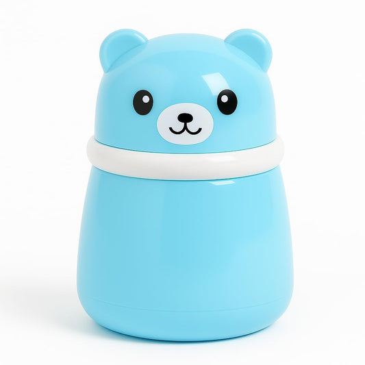 Portable Baby Skin Care Baby Powder Puff With Box Holder Container For New Born & Kids For Baby Face & Body (BLUE)