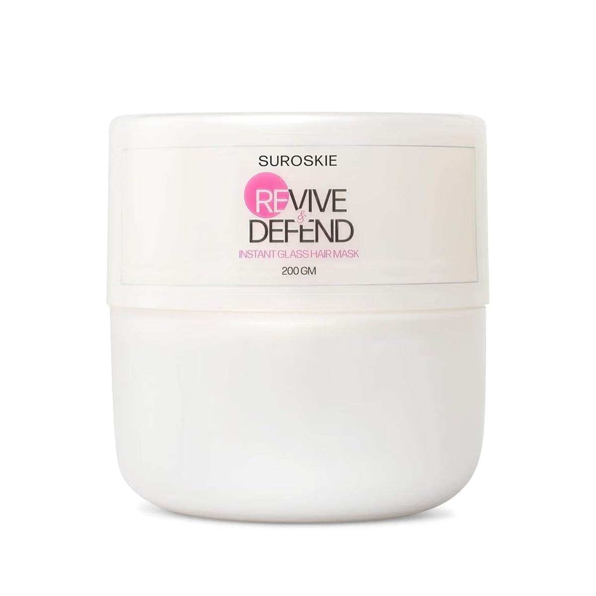 Suroskie Unscented Revive & Defend Instant Glass Hair Mask 200 Gm | Hydrolyzed Keratin & Murmuru Butter | Spa Treatment At Home For Dry Frizzy Hair | Intense Damage Repair Mask For Men & Women