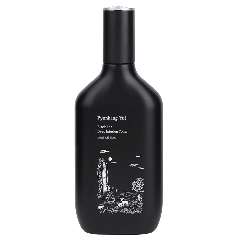 [PKY] Pyunkang Yul Black Tea Deep Infusion Toner for Firm & Dull Skin, Kombucha Fermented Black Tea, Hydrating Anti-Aging Care with Hyaluronic Acid & Ceramide, Korean Skincare (130 ml)