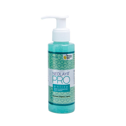 NEOLAYR Pro Enlite Skin Illuminating Face Wash | Exfoliating Face Wash | Illuminates & Brightens | Get Even Toned Skin Complexion | Reduces Discoloration | 100 ML