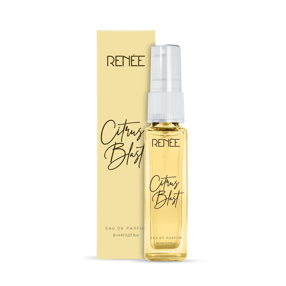 RENEE Citrus Blast Eau De Parfum, Premium Long-Lasting Fragrance with Notes of Bergamot, Lemon, Rose, Jasmine & Musk, Scent EDP for Every Occasion, Gifting, Ideal Luxury Perfume for Women, 8 Ml