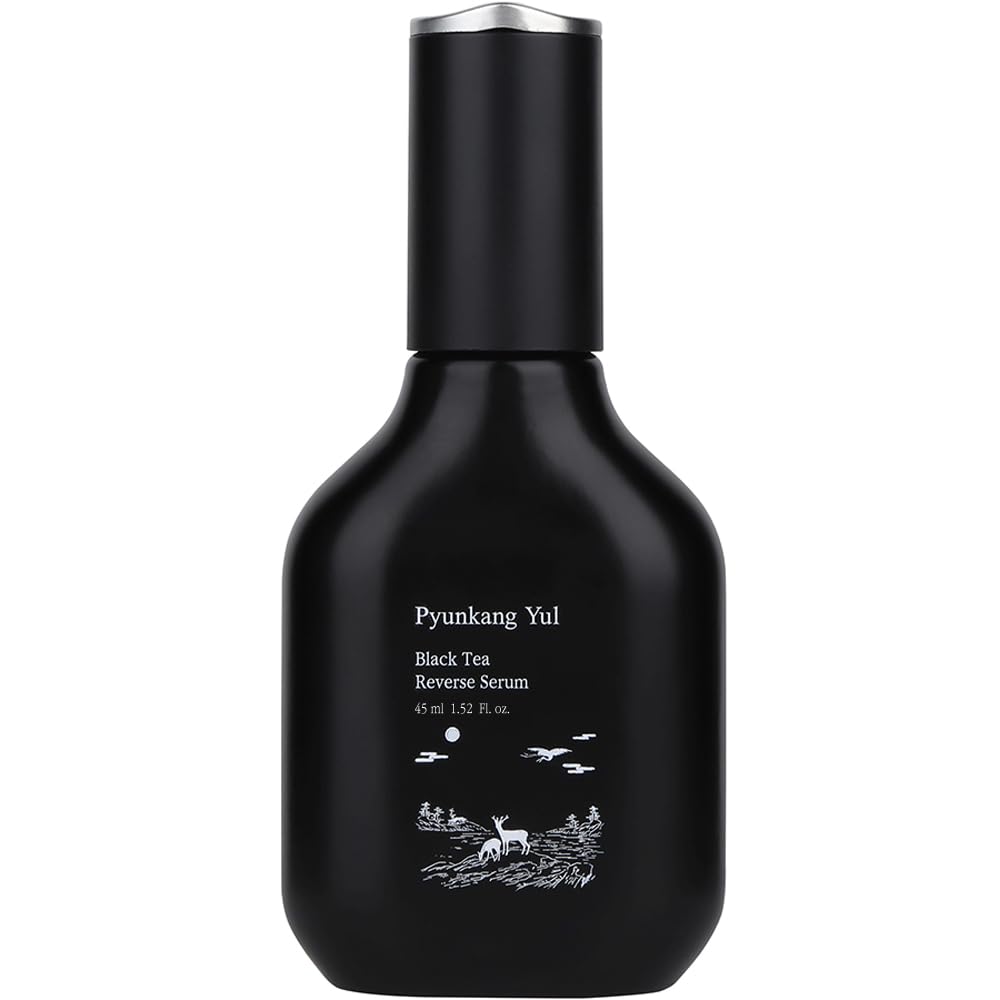 [PKY] Pyunkang Yul Black Tea Boosting Serum for Firm & Dull Skin, Kombucha Fermented Black Tea with Peptides for Fine Line Care, Korean Skincare (45 ml)