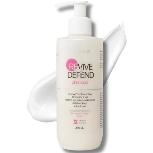 Suroskie Revive & Defend Shampoo 250Ml | Hydrating Care For Dry & Frizzy Hair | With Hydrolyzed Collagen & Biotin For Silky Smooth Texture | Repairs Hair Damage | All Hair Types | For Men & Women