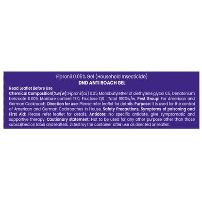 DND Secure Roach Shield Gel - Anti Cockroach Gel | Roach Repellent | 45-Day Shield against Cockroaches | Pack of 1-32 g