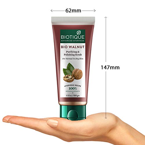 Biotique Walnut Exfoliating & Polishing Face Scrub For Normal to Dry Skin, 100gm