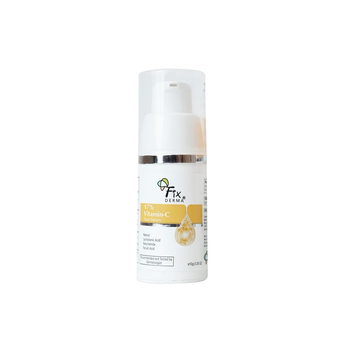 Fixderma 17% Vitamin C Face Serum for Glowing Skin | Retinol Face Serum | Skin Brightening | Anti Aging Serum 10ml