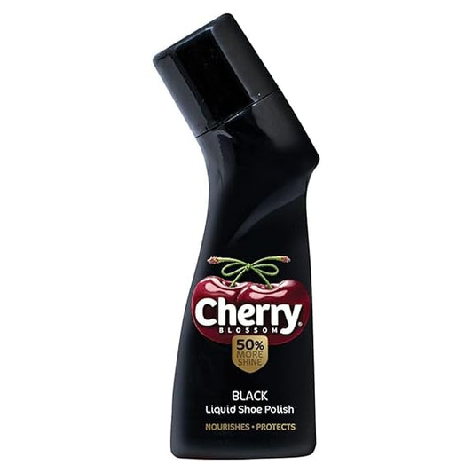 Cherry Blossom Liquid Shoe Polish - 75 ml (Black)
