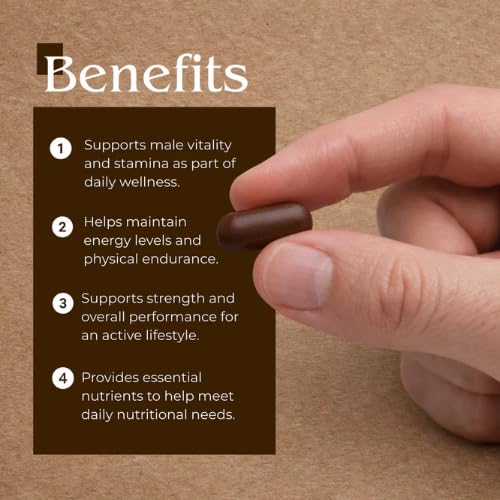 BHIM Gold+ Health Supplement with Ashwagandha, Gokhru, Vitamin D3, Magnesium, Vegan, Gluten Free, 30 Tablets