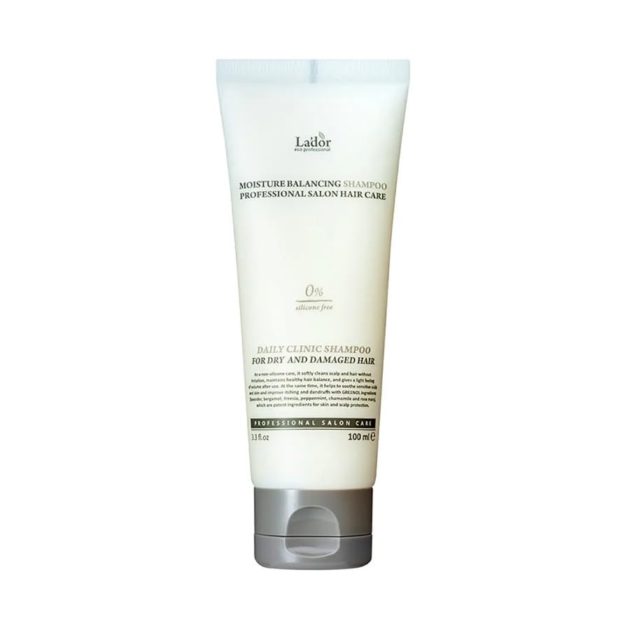 LADOR Korean Moisture Balancing Shampoo (100ml) | Gently Cleanses, Enhances Volume, Rejuvenates The Scalp, Suitable for Sensitive, Itchy Scalp, Dry, Damaged Hair, Vegan, Paraben Free