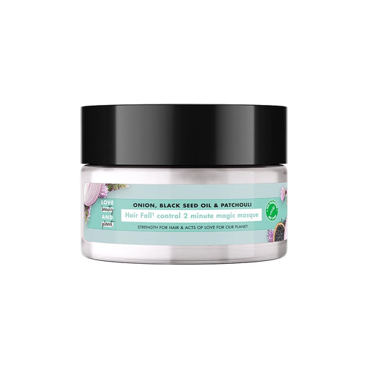 Cosmetic jar with black lid and green label on a white background