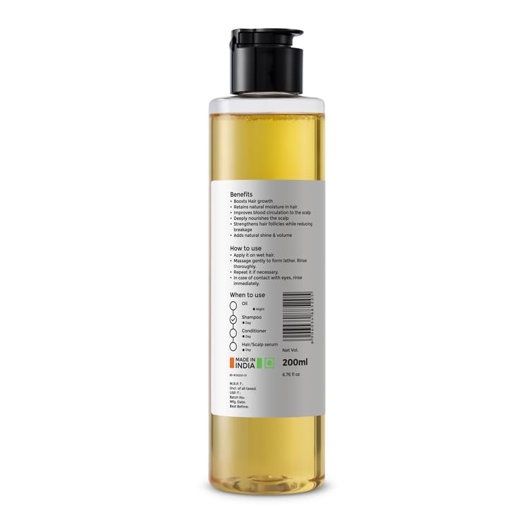 Brillare 20% Rosemary Shampoo with 2% Caffeine for Hair Growth & Hair Fall Control | Reduces Breakage, Retains Moisture & Strengthens Roots