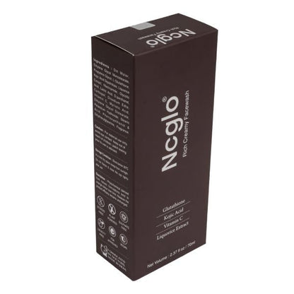 Ncglo Face Wash with Glutathione, Kojic Acid Dipalmitate, Liquorice, Niacinamide, Glycolic Acid, Lactic Acid, D-Panthenol, Vitamin-C for Skin Brightening and Cleansing