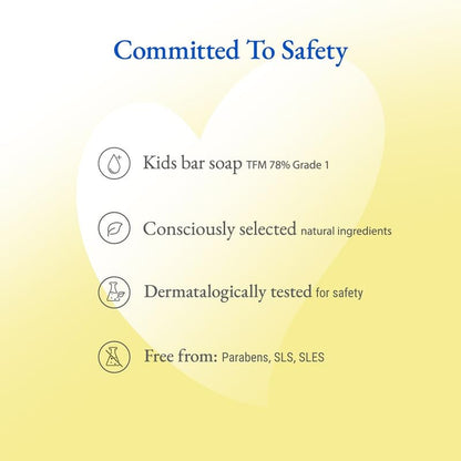 Softsens Kids Soap Samba 75g | Gentle Nourishing Care with Shea Butter & Natural Milk Cream, Dermatologist Tested Baby Soap, Moisturizing Animal Shape Bar Soap For Toddlers & Kids 2-10 Years