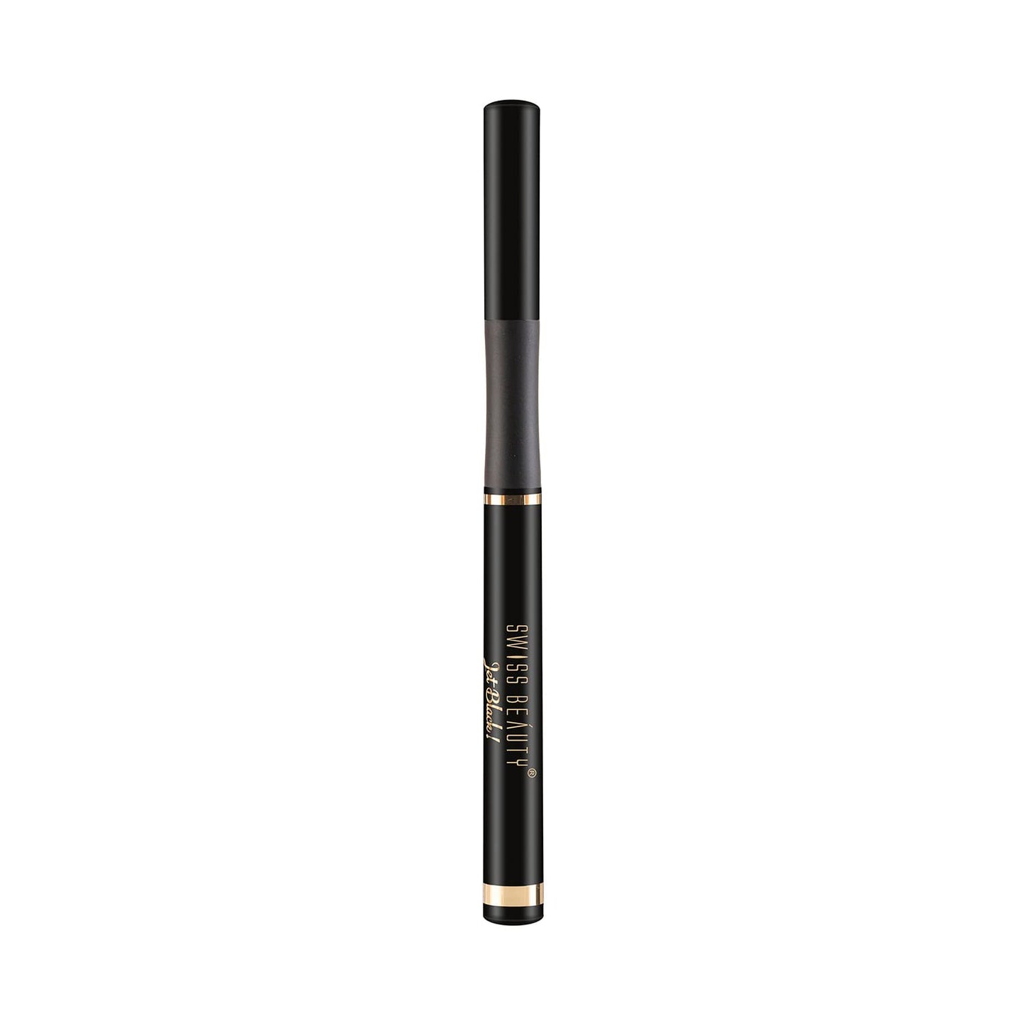 SWISS BEAUTY Waterproof And Long Wearing Bold Felt Tip Pen Glossy Eyeliner | Smudge Proof Eye Makeup | Quick Drying | Black, 1.2Ml