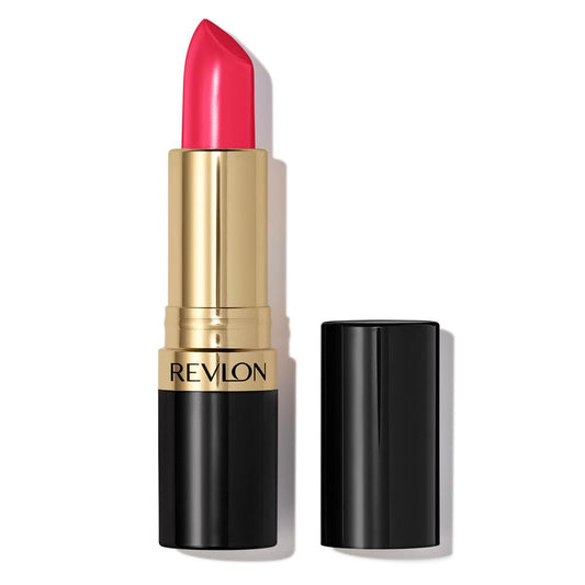 Revlon Super Lustrous Lipstick, Creamy Formula For Soft, Fuller-Looking Lips, Moisturized Feel, 806 Electric Melon, 0.15 oz