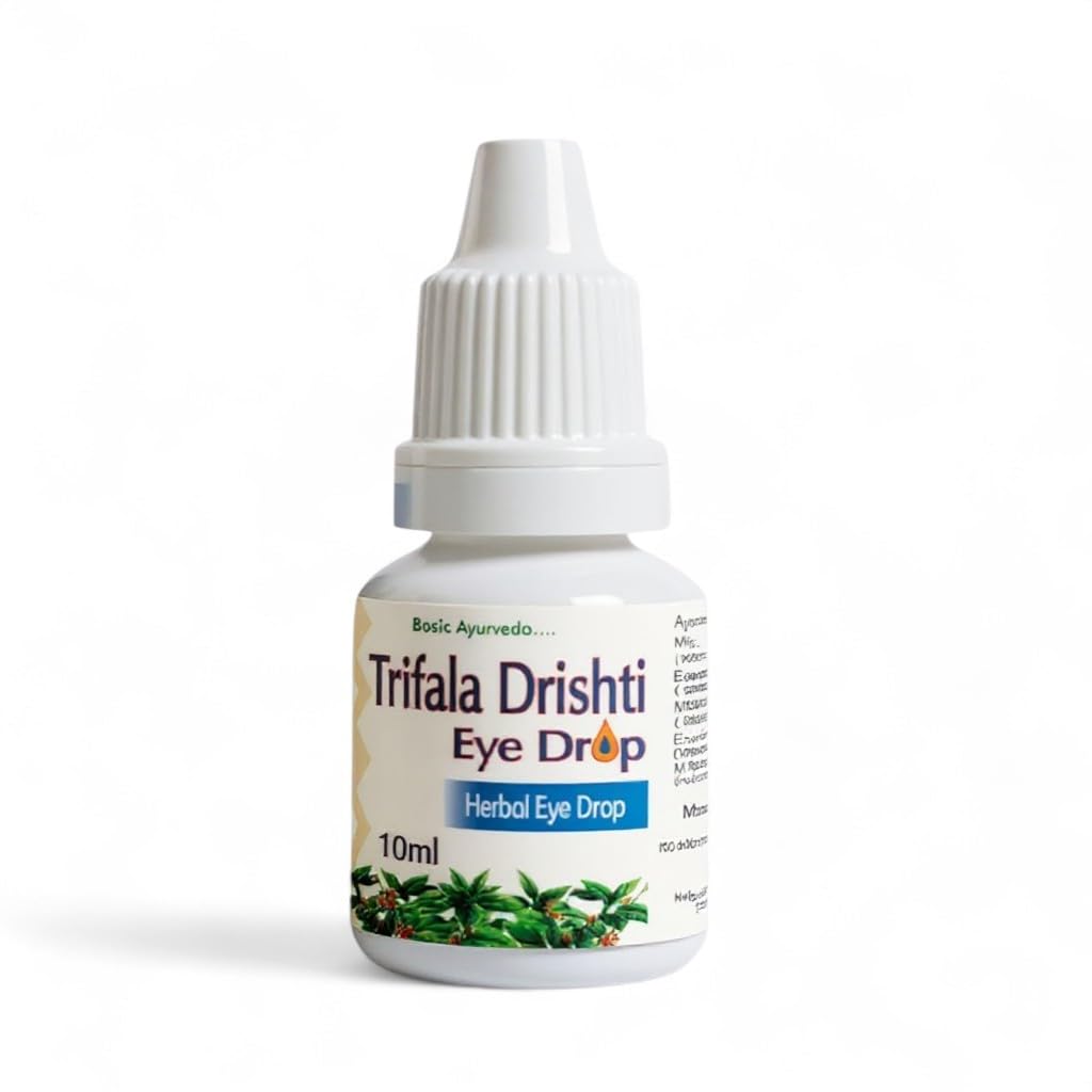 Basic Ayurveda Triphala Drishti Eye Drop – 10ml | Natural Ayurvedic Herbal Eye Care Drops with Triphala & Honey | Cooling, Refreshing & Gentle Support for Healthy Eyes & Daily Eye Wellness