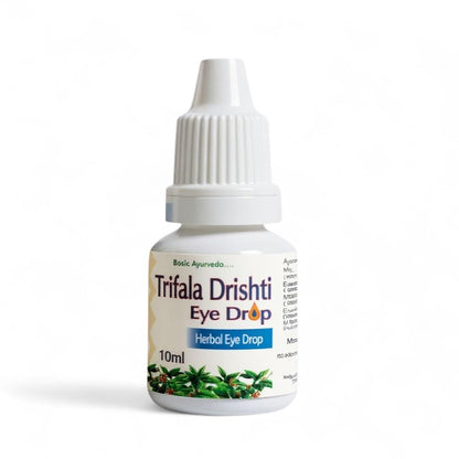 Basic Ayurveda Triphala Drishti Eye Drop – 10ml | Natural Ayurvedic Herbal Eye Care Drops with Triphala & Honey | Cooling, Refreshing & Gentle Support for Healthy Eyes & Daily Eye Wellness