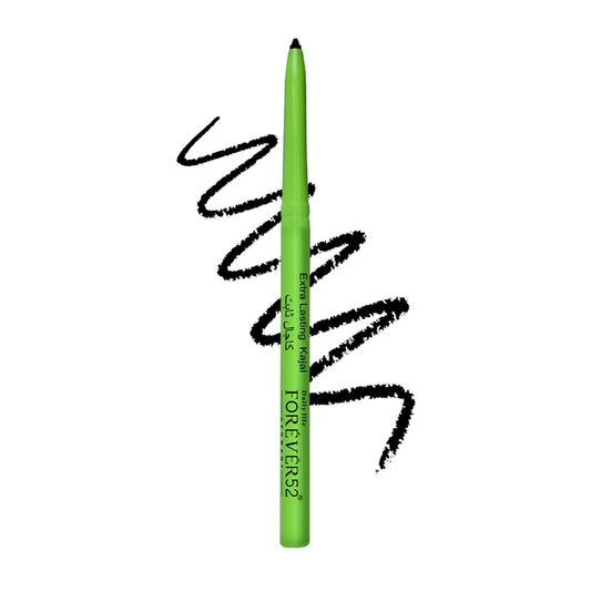 Daily Life Forever52 Amazonic Black Kajal | 24Hr Long Stay | One Stroke Smooth Glide | Waterproof, Smudgeproof & Fadeproof | Deep Matte Finish | Vegan, Cruelty Free & Dermatologically Tested (0.35g, 1pc)