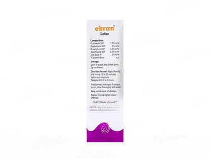Ekran sunscreen lotion SPF 30 PA++ 50 GM