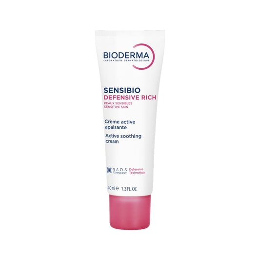 Bioderma Sensibio Defensive Rich cream tube on a white background