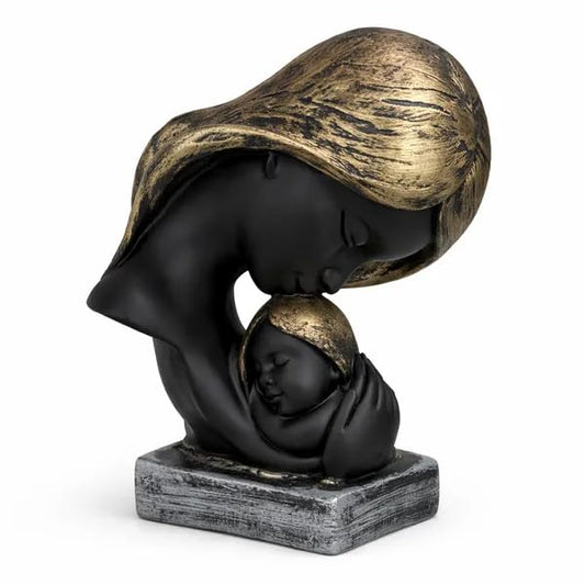 THE SACRED GIFTS Mother Baby Showpiece Gift for Home Decor, Mother Child Figurine Resin Sculpture, Tabletop Decor for Living Room, Bedroom & Office, Baby Gift for Mom-to-Be