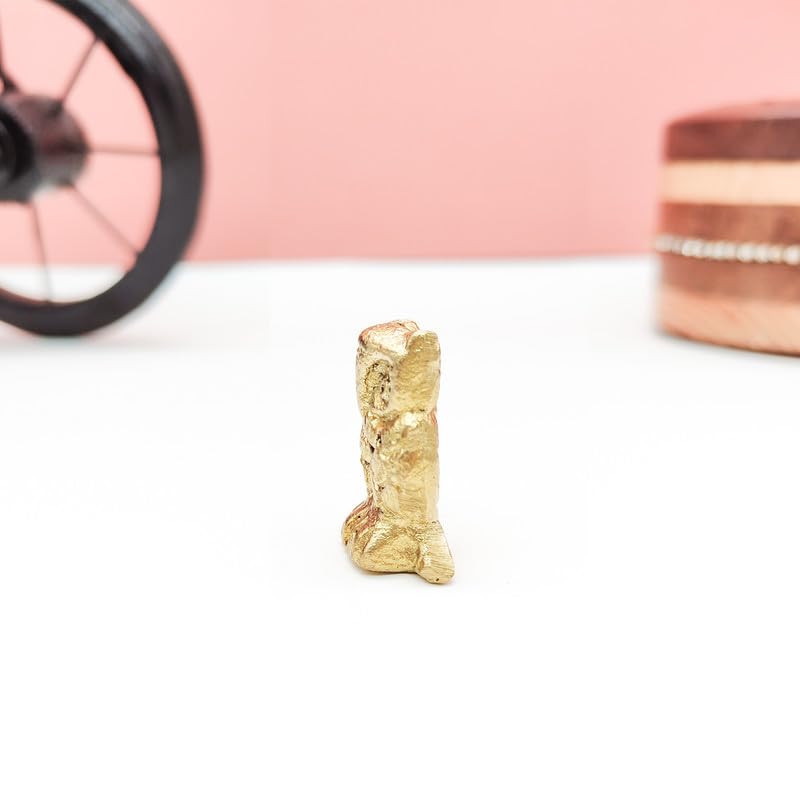 Brass Animal Owl Sculpture Statue Handcrafted Decorative Showpiece Idol for Home, Office Decor (Size : 3cm | Weight : 25gm Approxe)