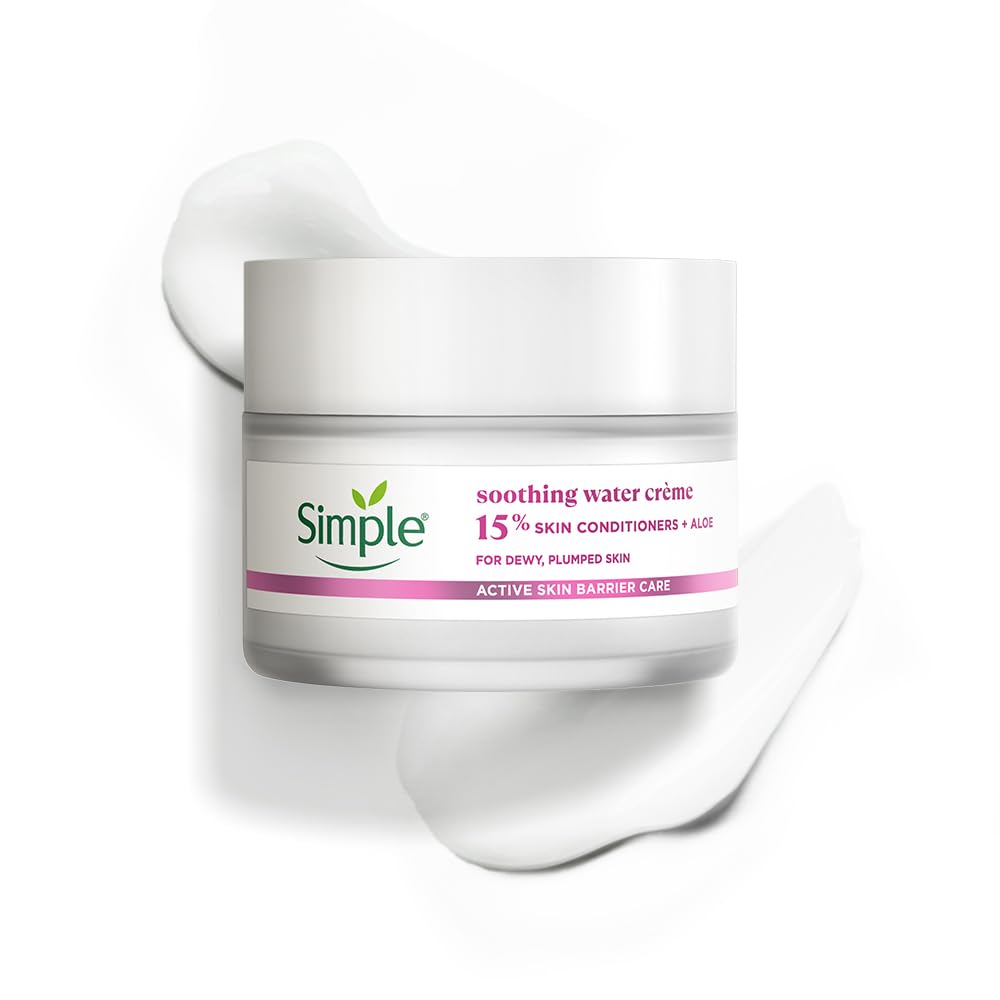 Simple brand cream jar with a white background