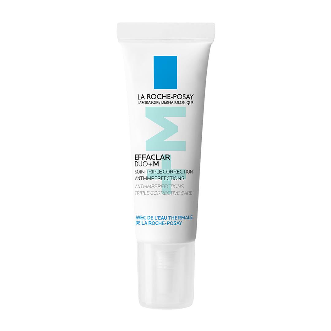 La Roche-Posay Effaclar DUO+M skincare tube on a white background