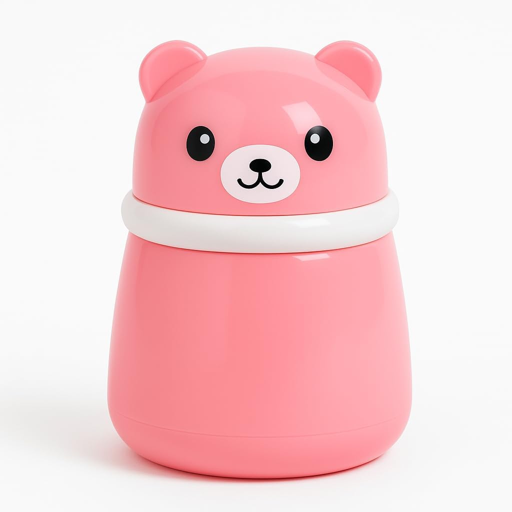 Mini Baby The Baby Store Portable Baby Skin Care Baby Powder Puff With Box Holder Container For New Born & Kids For Baby Face & Body (PINK)