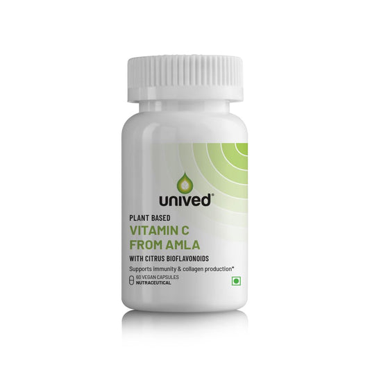 Unived 100% Natural Vitamin C from Amla | 60 Vegan Capsules