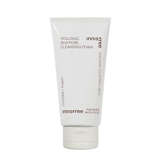 Innisfree Volcanic BHA Foaming cleanser | Korean Face Wash for Oily/Combination Skin | Pore Cleanser | Acne Prone Skin | Deep Cleansing | For Men and Woman