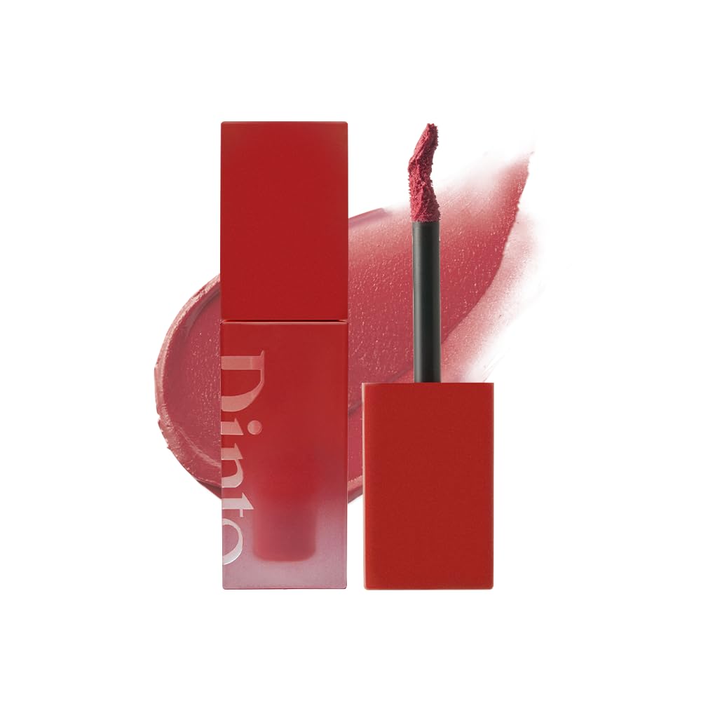 DINTO Blurring Lip Veil (110 Cho-Cho, 3.5ml) Soft Velvet Blurry Matte Finish Korean Lip Tint, Long Lasting Non-Drying Lip Color, Sheer Natural Coverage, Lightweight Moisturizing Formula, Vegan & Cruelty-Free