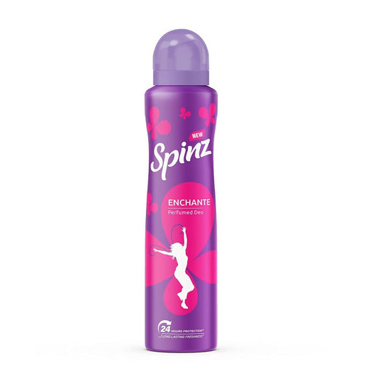 Spinz Enchante Perfumed Deo for Women | International Floral Fragrance | Long-Lasting Freshness & 24H Odour Protection Body Spray | 200ml