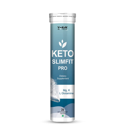 Vokin Biotech Keto SlimFit Pro Tablets For Weight Loss Dietary Supplement Effervescent Water Soluble (20 Tablets)