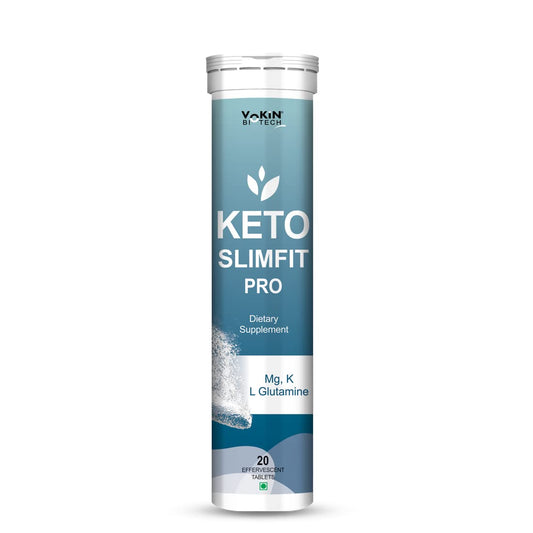 Keto Slimfit Pro dietary supplement tube on a white background