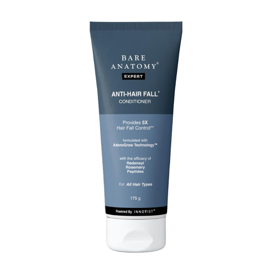 Bare Anatomy Anti-Hair Fall Conditioner for Hair Fall with Redensyl, Rosemary & Peptides | Reduces Hair Thinning & Breakage | Strengthens Hair, Reduces Frizz & Adds Shine | For All Hair Types | 175gm