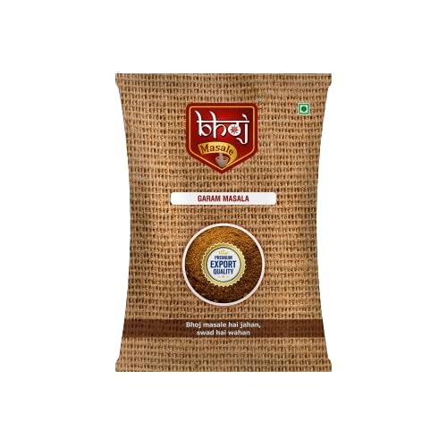 Bhoj Masale Royal Garam Masala Powder- 100GM | Exotic Blend of Ingredients for Daily cooking | Aromatic | Rich in Flavor | Naturally Processed & No Preservatives. No onion and no garlic added (Jain Masala)