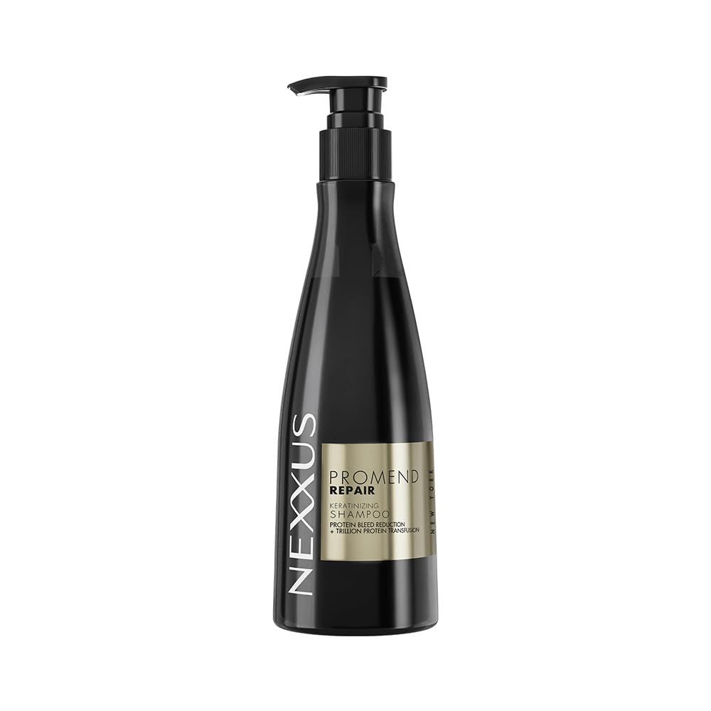 Nexxus Promend Repair shampoo bottle on a white background