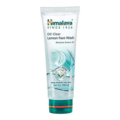 Himalaya Oil Clear Lemon Face Wash tube on a white background