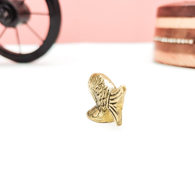 Brass Animal Fish Sculpture Statue Handcrafted Decorative Showpiece Idol for Home, Office Decor (Size : 3cm | Weight : 22gm Approxe)